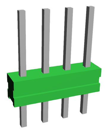 TE Connectivity - 825433-4 - TE Connectivity AMPMODU Mod II ϵ 4· 2.54mmھ (1) ֱ Ź 825433-4, Ӷ˽, 3A, ͨ		