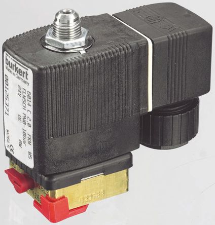 Burkert - 125374 - Burkert 6014 ϵ 3˿ ͭ ŷ 125374, 10 bar, NC, 230 V 		