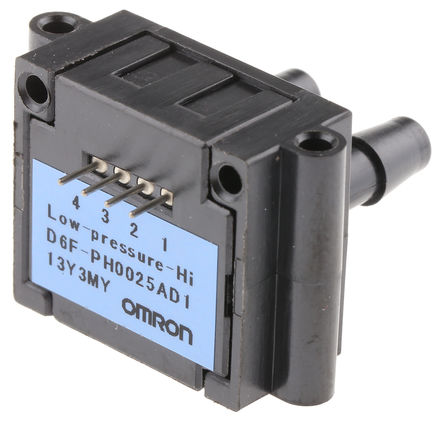 Omron - D6F-PH0025AD1 - Omron IP40 250Pa ۱ ֲ  ѹ D6F-PH0025AD1,  3 %ȷ, 2.3  3.6 V ֱ		