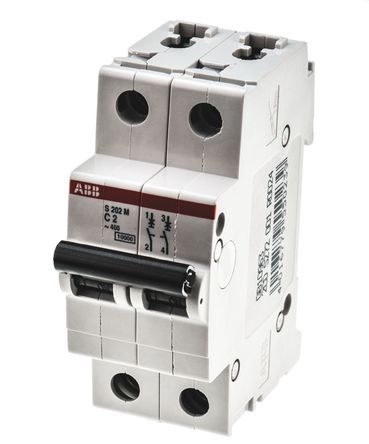 ABB - 2CDS272001R0024 - ABB System M Pro S200 ϵ 2 2 A MCB ΢Ͷ· 2CDS272001R0024, 10 kA Ͽ, C բ		