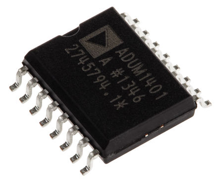 Analog Devices - ADUM1401ARWZ - Analog Devices ADUM1401ARWZ 4ͨ ָ, 2.5 kVѹ, 16 SOIC W		