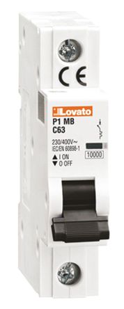 Lovato - P1MB1PC40 - Lovato ģ P1MB ϵ 1 40 A MCB ΢Ͷ· P1MB1PC40, 10 kA Ͽ, C բ		